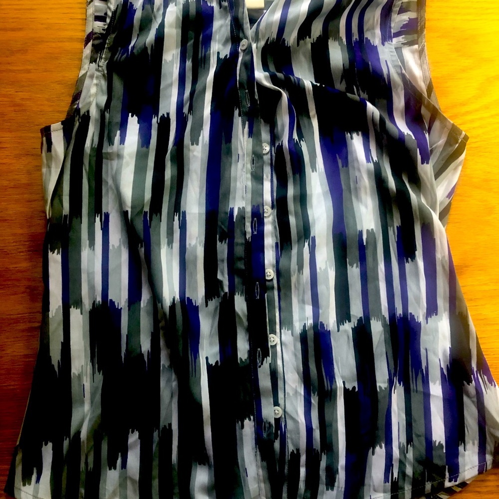 Banana Republic Sleeveless Button Down Blouse